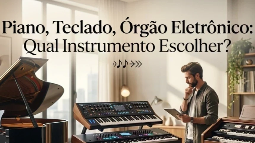 Piano, Teclado, Órgão Eletrônico: Qual Instrumento Escolher?