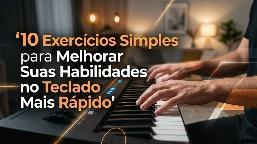 10 Exercícios Simples para Evoluir no Teclado Mais Rápido