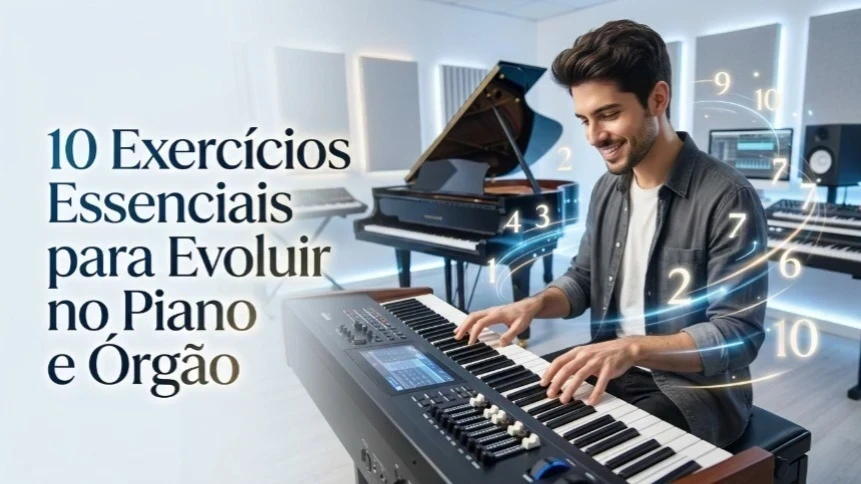 10 Exercícios Essenciais para Evoluir no Piano e Órgão